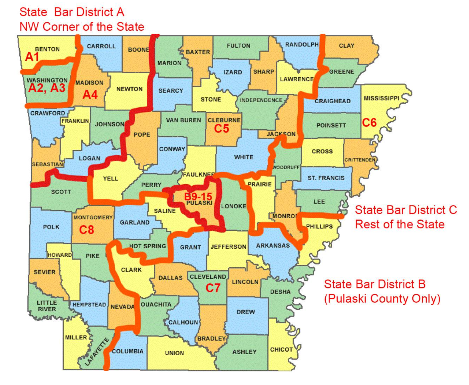 Board of Trustees District Map